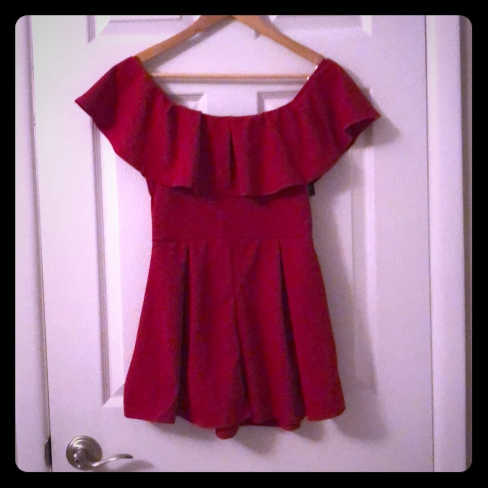 Red romper
